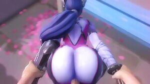 Widowmaker pounded from behind,