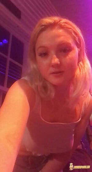 Flashing On the porch of a gentlemans club in Keywest:)