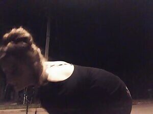 I hear it’s dangerous to walk alone at night.. Sure hope no one snatches me up by my harness & makes me their personal cumslut 🖤