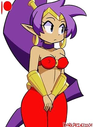 Shantae flashing her gems