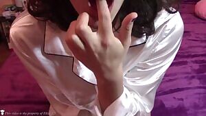 2 new premade videos: masturbating in my white satin pyjama and school girl outfit, info in comments!