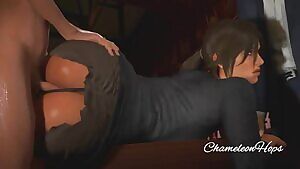 Lara getting her butt fucked