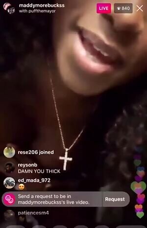 Maddy slip on live. Wait for it... 🤤🍫