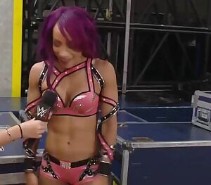 Sasha admiring her own body