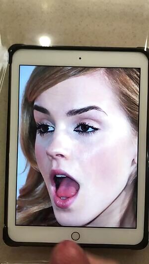 Cumming all over Emma Watson