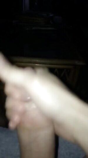 Luna Love stroking her cock