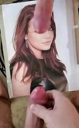 Emma Stone - Double Cumshot Tribute