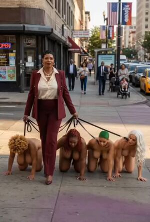 Ebony Exhibitionist Ai Generated Domination Fantasy