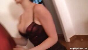 Busty Ellen groped by Adrianne Black