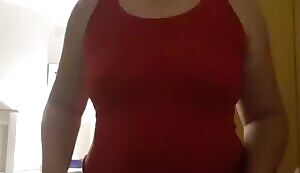 oxie's first TittyDrop showing off her pierced nipples.