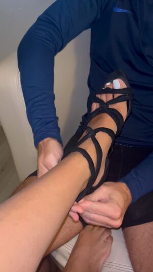 White Toes Domination Foot Fetish